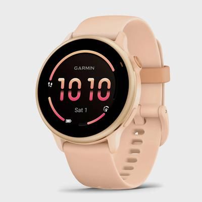 Garmin vivoactive 6 GPS Watches Metallic Pink Dawn with Pink Dawn Band