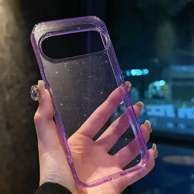 Acrylic+TPU Bling Glitter Candy Clear Case For Google Pixel 9A 9 Pro XL 8A 8 Pro Shining Starry Sky Transparent Shockproof Cover
