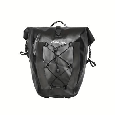 TEMU 1pc Bicycle Rear Rack Bag, Single Bike Pannier, Long-distance Cycling Saddlebag, Riding Gear, Rear Cargo Rack Pouch, Mountain Bag, Front Seatpost Pannier, Cycling Backpack