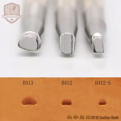 Smooth Bevelers B412-S B412 B413 30° Leather Work Stamping Tool Carving Leather Craft Zhongjiang 304 Stainless Steel Stamps