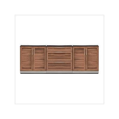 NewAge Outdoor Kitchens Grove 3-Piece Outdoor Kitchen Set (No Countertop)