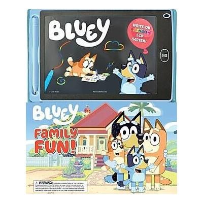 Bluey: Family Fun! with Write-On Rainbow LCD Screen