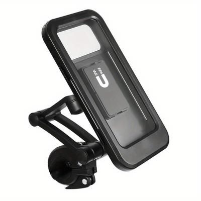 TEMU Waterproof And Shockproof Mobile Phone Holder For Motorcycle And Bicycle, Universal 360° Rotatable Adjustable Motorcycle And Bicycle Mobile Phone Holder