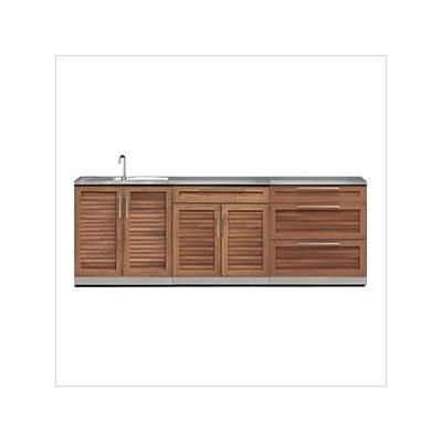 NewAge Outdoor Kitchens Grove 4-Piece Outdoor Kitchen Set with Countertops