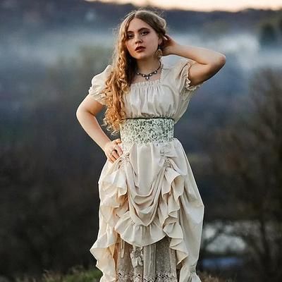 Retrò Vintage Medievale Rinascimento Camicia da notte Abito celtico Abito ispirato alla Reggenza Vichingo Elfico Costume Per donna Celtico Costumi da pirata Fantasia Halloween Carnevale Mascherata