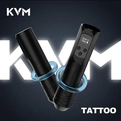 KVM Wireless Tattoo Machine Stroke 4mm Tattoo Pen 4 Gears 2000mah 3-12v Plum Blossom Pan Structure for Tattoo Supplies