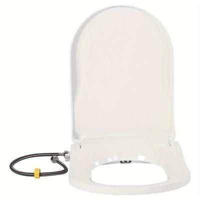 TEMU Round Toilet Bidet Rear Non-electric Feminine Cleaning Dual Nozzle Toilet Seat