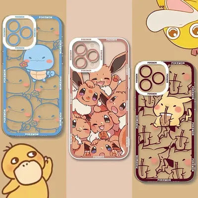 Cute Cartoon P-Pokemon Case For Samsung Galaxy S24 S25 Ultra S23 S22 S21 Plus FE A56 A36 A26 5G A16 A06 4G Note 20 Soft Cover