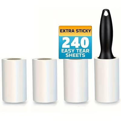 TEMU Ultra Sticky Lint Roller For Eliminating Pet Fur - Ideal For Furniture, Clothing & Carpets | Tool For Cleaning Pet Hair