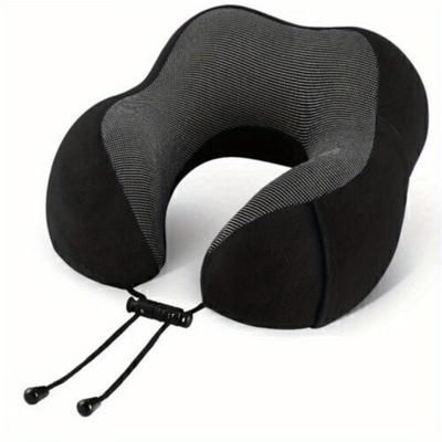 TEMU Memory Foam U Shaped Travel Pillow Neck Support Soft Car Plane Cushion