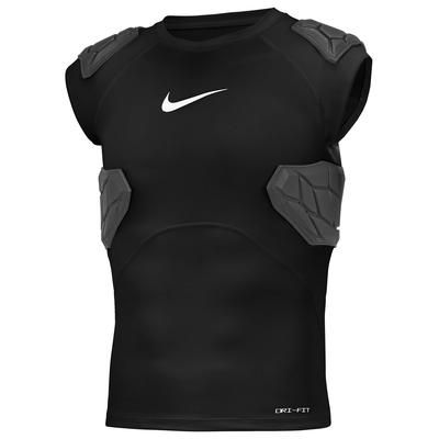 Nike Pro HyperStrong 4-Pad Youth Football Compression Shirt Black/White