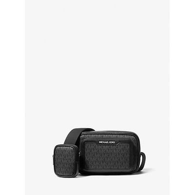 Michael Kors Cooper Signature Logo Camera Crossbody Bag With Pouch Black One Size