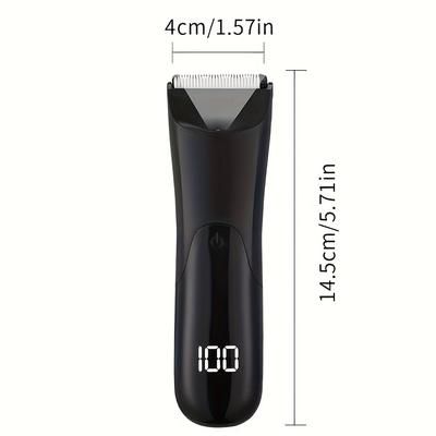 TEMU Men's Trimmer - Shaver For Body Hair, Groin And Pubic Area With Ceramic Blade For Smooth Shaving - 's Gift Idea, Designed For Male Hygiene And Grooming