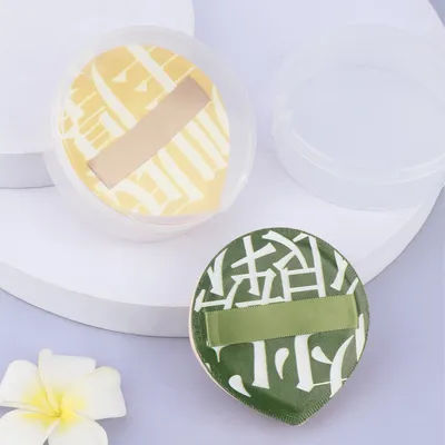 1 pcs Air Cushion Cosmetic Puff Set With Storage Box Makeup Cotton Candy Sponge Soft Leather Clip Wet Dry Use Makeup Tools
