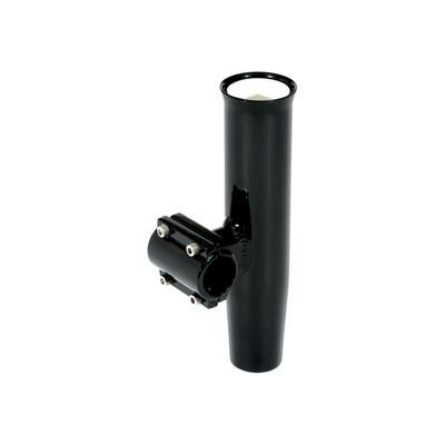 Lee's Tackle Clamp-On Rod Holder - Black Aluminum - Horizontal Mount - Fits 1.050" O.D. Pipe RA5201BK