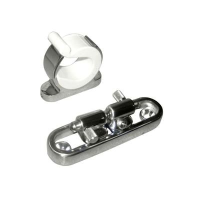 TACO Marine Stainless Steel Adjustable Reel Hanger Kit w/Rod Tip Holder - Adjusts from 1.875" - 3.875" F16-2810-1