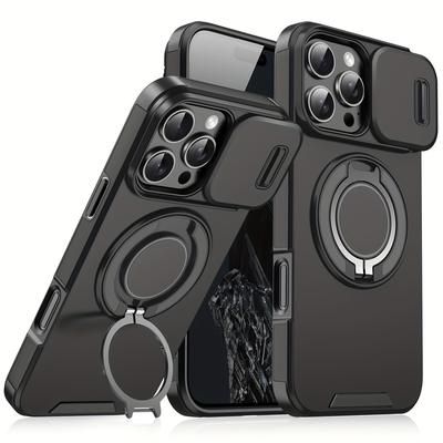TEMU Protective Phone Case, With Camera Protection And Built-in Kickstand, Suitable For Iphone 11/12/13/14/15/16