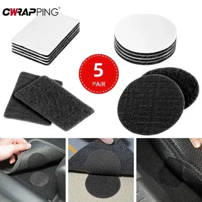 Autocollant adhésif pour tapis de voiture, 5 pièces, pour BMW E46 E90 E60 F10 F30 E39 E36 F20 E92 E87 G30 X5 E70 E91 F11 F31, accessoires automobiles