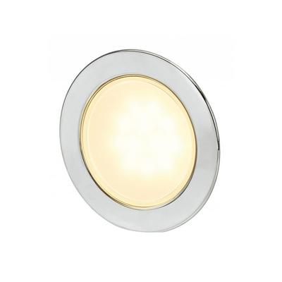 Hella Marine Gen 2 Round EuroLED 95 LED Down Light w/ Stainless Steel Rim Warm White 958340021
