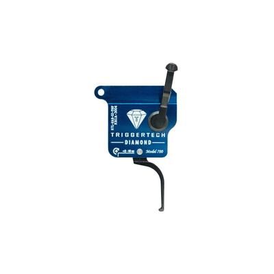 Triggertech Diamond Black Flat Straight Fits Remington 700 Left Hand R7LSAB02TNF