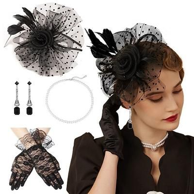 Anni 1920 Il grande Gatsby Fascia Flapper Il grande Gatsby Retrò Glitter scintillanti Cristallo / Strass Costume Per donna Carnevale San Valentino Mascherata Abbigliamento da sera Mascherata Festival