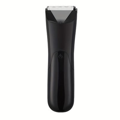 TEMU Miguan Men's Electric Shaver - Rechargeable, Portable Full Body Hair Trimmer With Precision Blades, Usb Charging, 500mah Lithium Battery, Includes Tennis Ball Design Holder - Ideal For Grooming