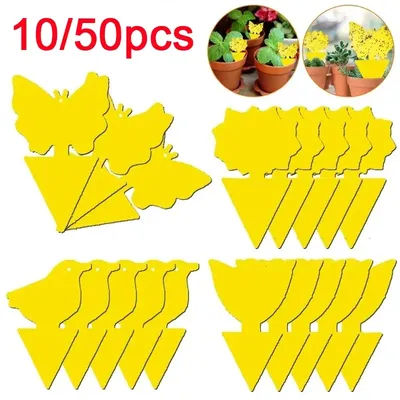 Double sided butterfly sunflower shaped sticky insect board sticky insect board yellow insect trap