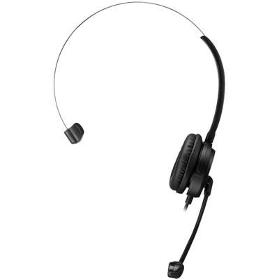 Adesso Usb Single-Sided Headset With Adjustable Microphone, Black