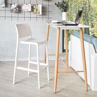 Set of 2 Sensilla Outdoor Stackable Bar Stools by Lagoon in White