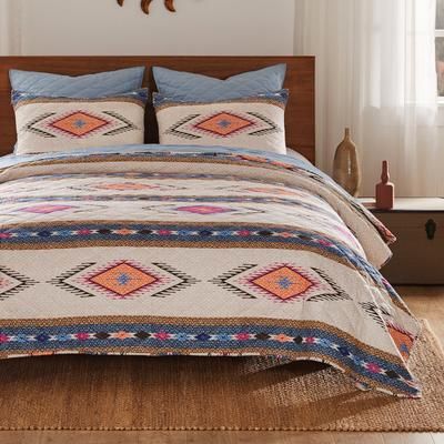 Greenland Home Fashions Cheyenne Southwestern Boho Quilt Set by Greenland Home Fashions in Spirit (Size FL/QUE)