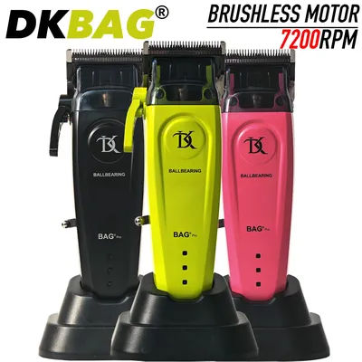 Professional Electric Hair Clipper DKBAG DK-079 Hair Trimmer Metal Machine Brushless Motor 7200RPM 5-Adjust DLC Blade with Base