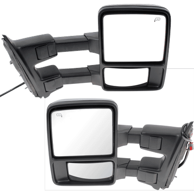 JC Whitney Mirror With 1 Chrome & Paintable Cap, Driver Passenger Side, 1-year limited warranty SET-JFD280ER-S
