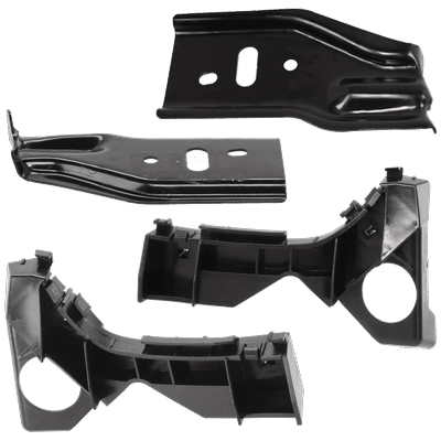 Replacement Bumper Bracket, Front, Driver & Passenger Side, 1-year unlimited-mileage warranty SET-T013151-B
