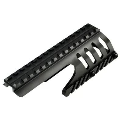 Sniper Tactical Saddle Scope Sight Weaver/Picatinny Rail Mount For Remington 870 Compatible Black MRM87