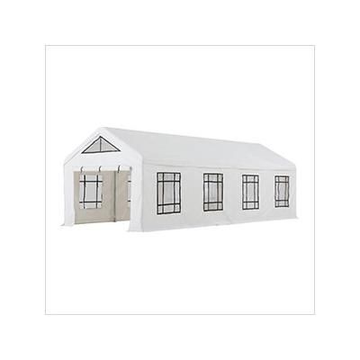 Sunjoy Group 12 x 30 Party Tent with 8 Removable PE Windows and 2 Roll-up Side Walls