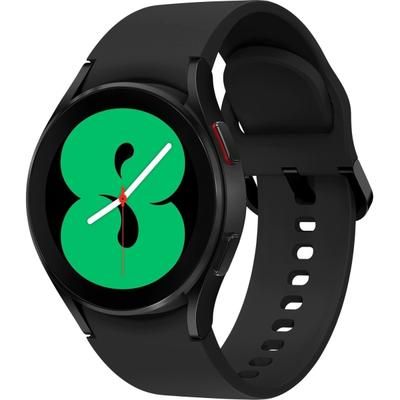 Samsung Galaxy Watch4, 40Mm, Black, Lte - 16 Gb - 1.50 Gb Standard Memory - 1.2" - Android Wear - Bluetooth - Black - Aluminum Case - Health & Fitness - Water Resistant