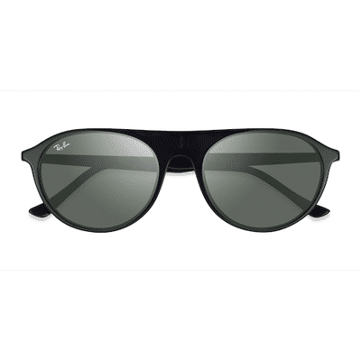 Unisex s round Black Acetate Prescription sunglasses - Eyebuydirect s Ray-Ban RB2215
