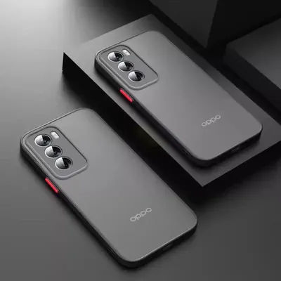 Matte Shockproof Phone Case for OPPO Reno 12 Pro translucent Soft Frame Protection Cover Cases for Reno12 Reno 12Pro