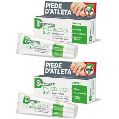 Dermovitamina Micoblock Piede d'Atleta Crema Set da 2 2x30 ml
