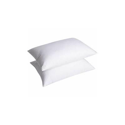TEMU Premier Quality Feather Pillow Set – Soft Support – Machine Washable – 100% Cotton Downproof Cover