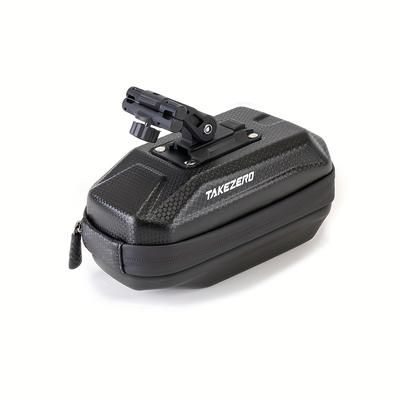 TEMU 1pc Eva Hard Shell Bicycle - Bicycle Tail Bag - Bag, Detachable And Adjustable Shoulder Strap, Shock-absorbing Rear Seat Bag, Bicycle Equipment Accessories, Suitable For Road And Mountain Bikes