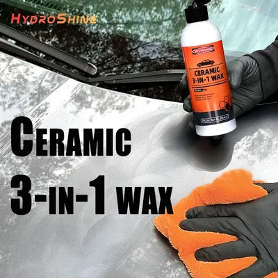 Hydroshine Ceramic 3-In-1 Wax Remove Swirl Marks Scratch Spot Rust Oxidation Paint Care Polishing Protection Deep Cleaning