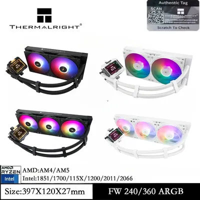 Thermalright FROZEN WARFRAME 360/240 ARGB CPU Water Cooler with IPS LCD Screen Liquid Cooler for AM5 AM4 Intel LGA1851/1700/115X