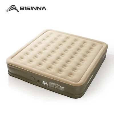 BISINNA Air Mattress 1-3 Person Camping Mat Folding Sleeping Pad With Built-in Pump Outdoor Thickened Bed