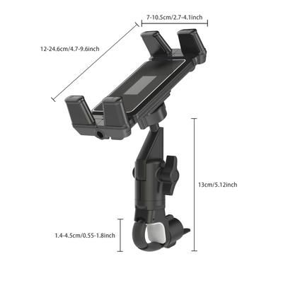 TEMU Lrbh Tablet Holder For Microphone Stand, Mic Music Stand Tablet Holder For Ipad, Smartphone Tablet Mic Stand Mount For Music Fits Devices From Screen Size 4.7 To 12.9 Inches