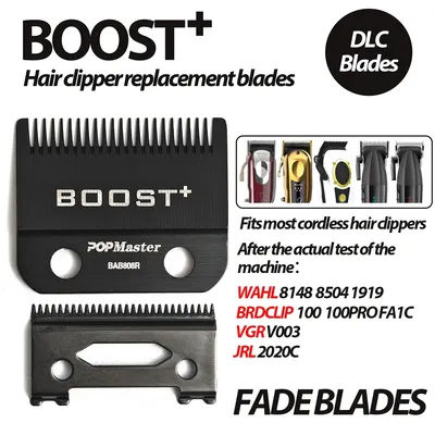 Professional DLC All Steel Electric Cordless Hair Clipper Blade BRDCLIP Clipper Replacement Cutter Head BOOST Clipper Blades