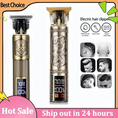 Electric Vintage Hair Trimmer/Accessories for Men USB Fast Charging Portable Precision Cutting Hairdressing Clipper Grooming Kit