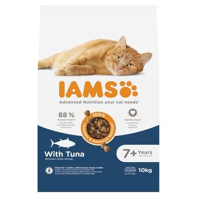 10kg Tuna 7+ Senior Advanced Nutrition IAMS Dry Cat Food