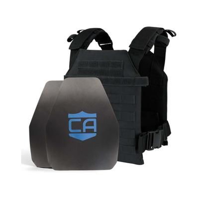 Caliber Armor AR550 Level III+ Quick Response Package Shooter Cut Black Medium/2XL 19-AR550-QRP-BK