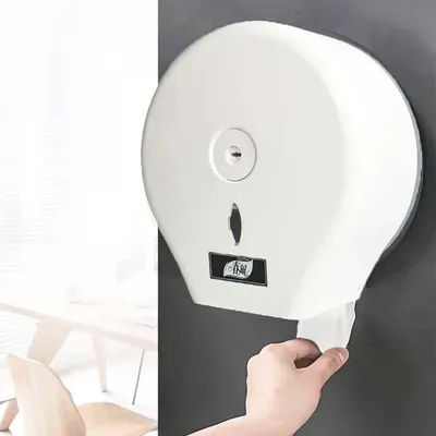 Tissue Box, Waterproof Tissue Holder, No-Drill Wall-Mounted Waterproof Tissue Box, Bathroom Kitchen Office Tissue Box, Anti-Theft, Waterproof and Moisture-Proof